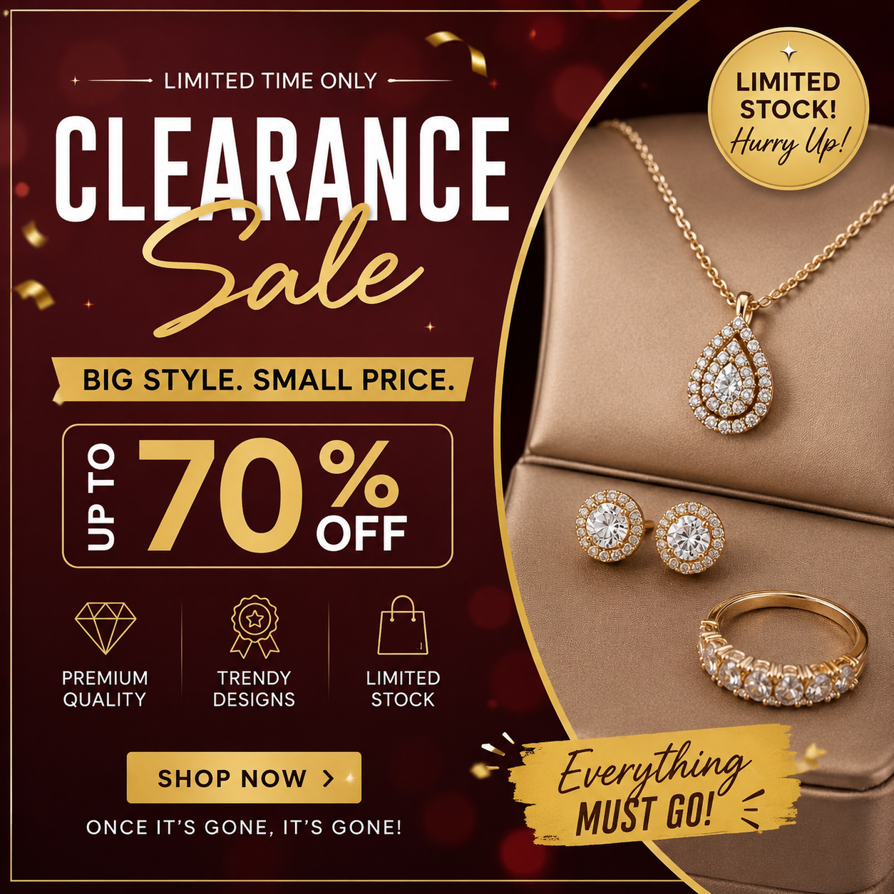 Clearance sale